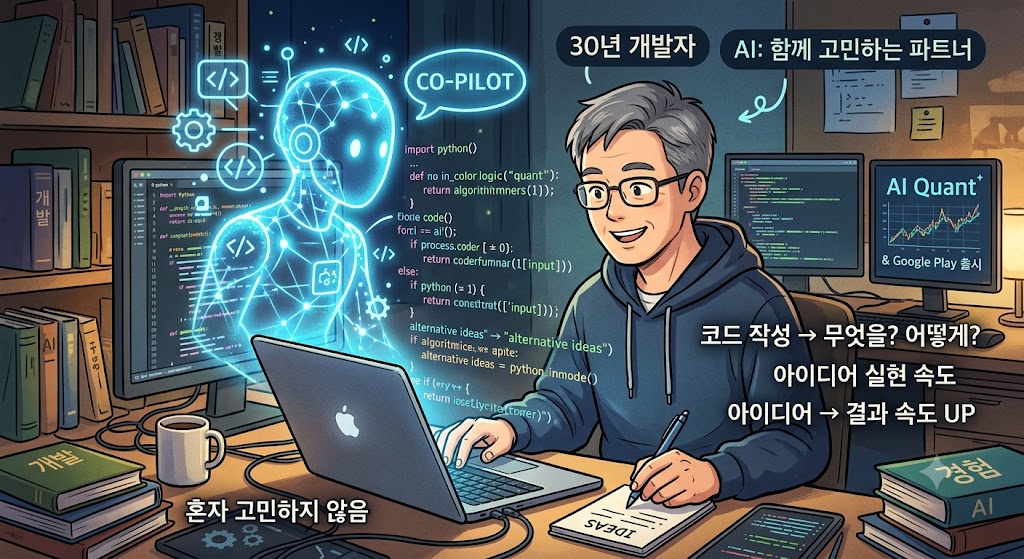 AI와 함께 개발하는 모습